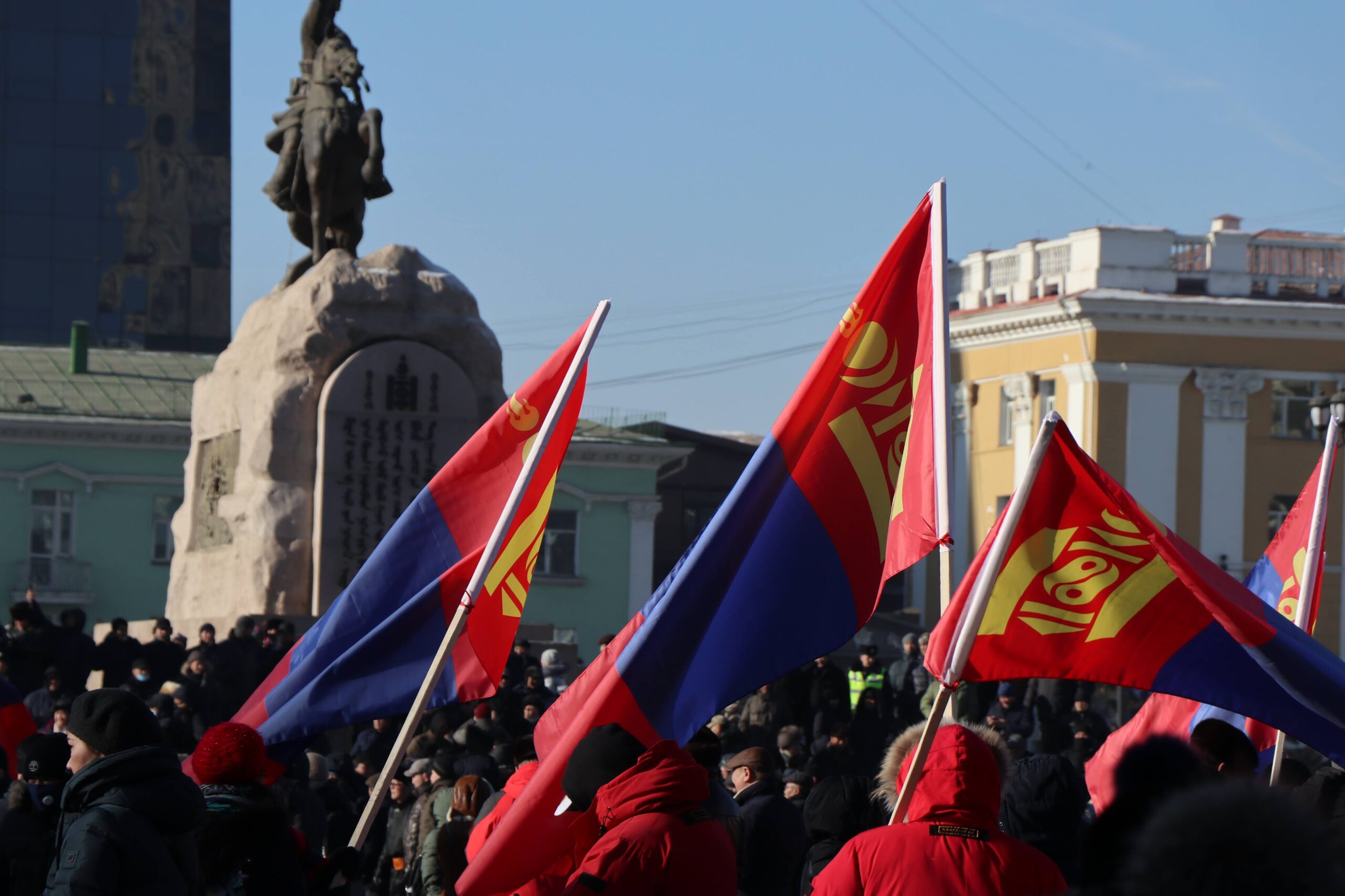 Les Mongols manifestent pacifiquemet contre la corruption